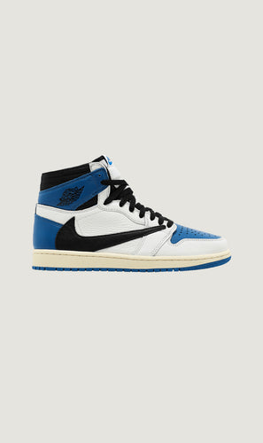 FRAGMENT DESIGN X TRAVIS SCOTT X AIR JORDAN 1 RETRO HIGH - MILITARY BLUE